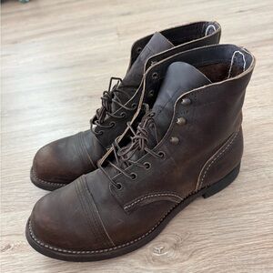 Red Wing Shoes -Men’s 11D Brown Leather Iron Ranger Boots